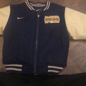 Boys 2t Nike Notre Dame Reversible Coat